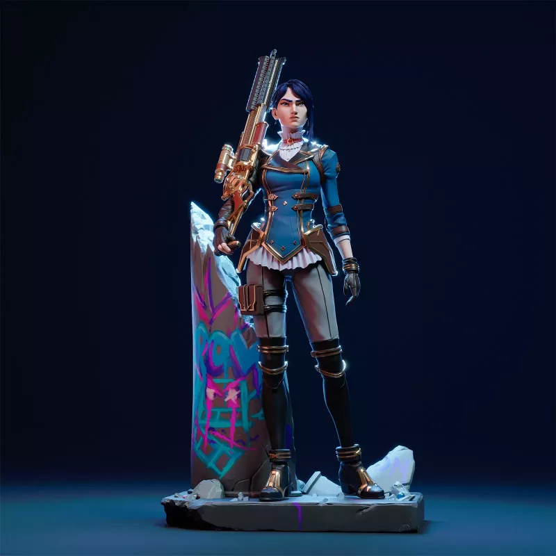 Figurine Caitlyn League of Legends - Shérif de Piltover