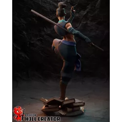 Figurine Beauregard – Moine combattante dynamique à peindre | FigurinesApeindre.fr