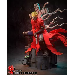 Une statue de collection dynamique et riche en détails.