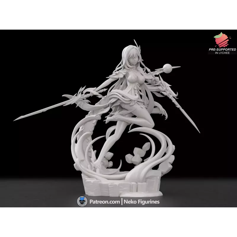Skirk, Maîtresse de l’Abîm -univers de Genshin Impact - figurines jeux vidéo