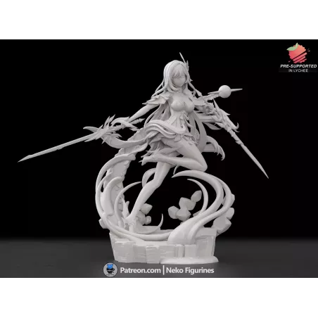 Skirk, Maîtresse de l’Abîm -univers de Genshin Impact - figurines jeux vidéo