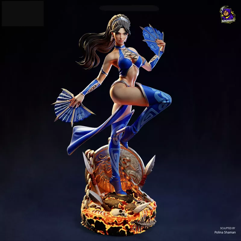 Kitana est une guerrière emblématique de l’univers Mortal Kombat,