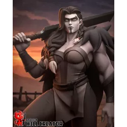 Yasha – Guerrière des Ombres | Figurine Fan Art Dark Fantasy