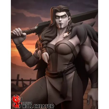 Yasha – Guerrière des Ombres | Figurine Fan Art Dark Fantasy