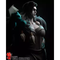 Yasha – Guerrière des Ombres | Figurine Fan Art Dark Fantasy