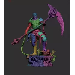 Le Faucheur Infernal – Figurine Dark Fantasy à Peindre | Enfer