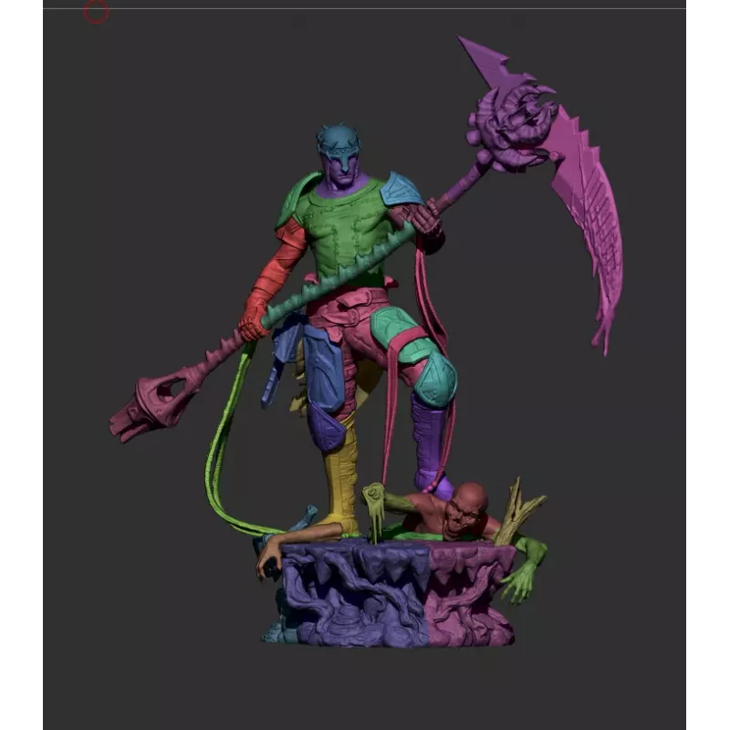Le Faucheur Infernal – Figurine Dark Fantasy à Peindre | Enfer