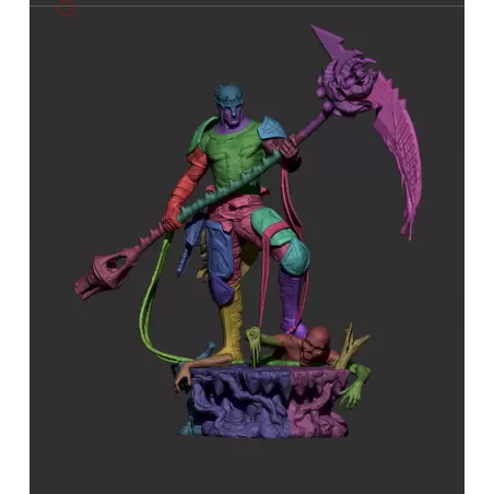 Le Faucheur Infernal – Figurine Dark Fantasy à Peindre | Enfer