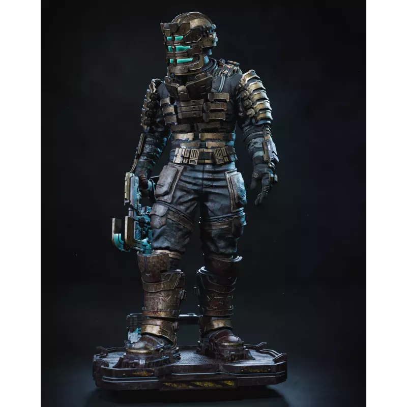 ngénieur spatial en armure lourde, prêt à affronter l’horreur du vide.