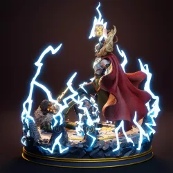 Thor and Loki – Diorama Fan Art à peindre | Figurine résine – Figurines à peindre