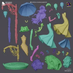 La figurine est constituée d'une trentaine de pièces