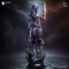 Combinaison Quarienne violette aux motifs tourbillonnants et écailles hexagonales de Tali'Zorah