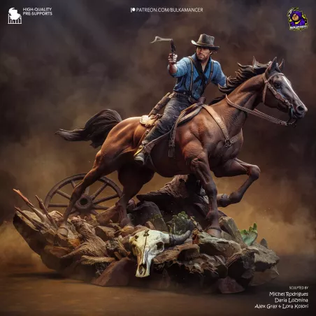 Entre la poussière et la poudre, Arthur Morgan chevauche vers la légende — Figurine collector