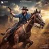 Red Dead Redemption II prend vie — Arthur Morgan au galop, revolver fumant, sculpté avec une précision époustouflante