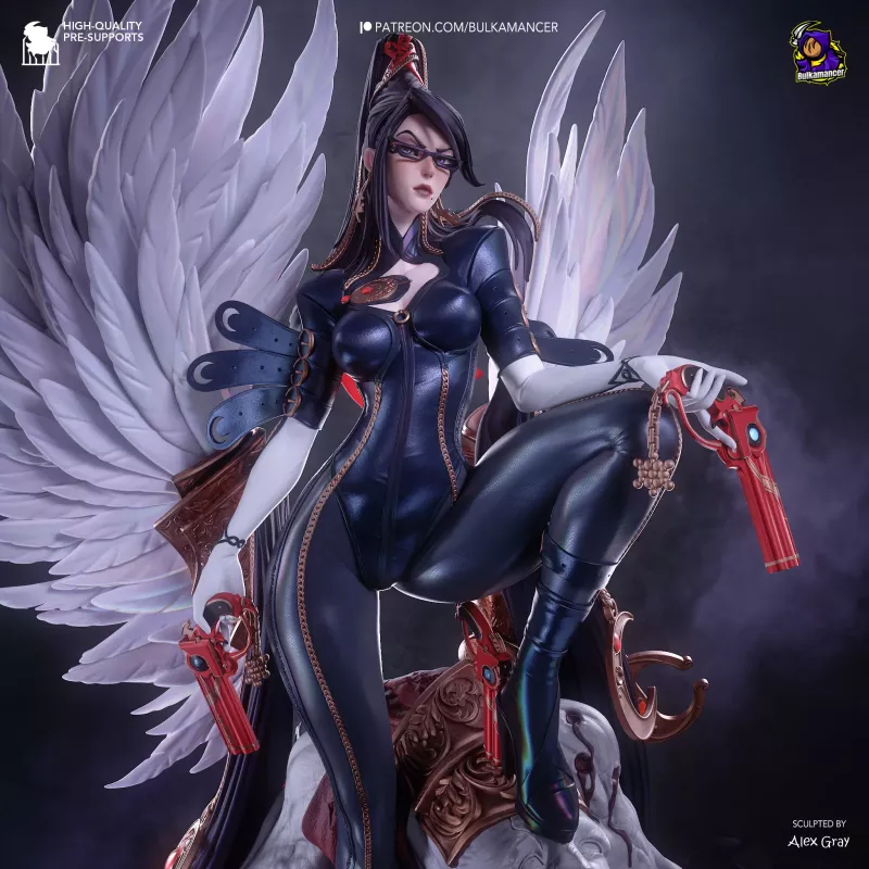 L'Umbra Witch règne sur ses ennemis vaincus. Figurine Bayonetta  – disponible en kit à peindre sur figurinesapeindre.fr