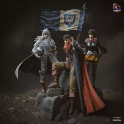 Deux destins, une bannière. L'époque dorée avant que tout bascule. Diorama figurines Manga Bersek