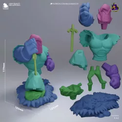 Les pièces du kit Chibi Lunk