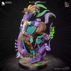 Gyro Zeppeli & Valkyrie — Figurine résine à peindre, échelle 1/8 · JoJo's Bizarre Adventure : Steel Ball Run
