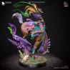 Gyro Zeppeli brandit sa sphère d'acier au galop — une composition dynamique et fidèle au manga de Hirohiko Araki