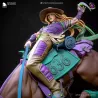 Gros plan sur la sphère d'acier tenue en main — symbole de la technique de la Rotation, arme signature de Gyro Zeppeli