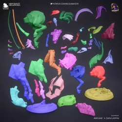 44 pièces + 8 alternatives composent le kit