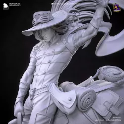 Figurine livrée non peinte en résine haute résolution — prête à accueillir vos peintures acryliques, huiles et lavis