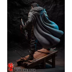 Vue d'ensemble de la figurine Kliff en résine haute définition,