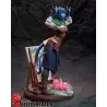 Vue d'ensemble du diorama – Jester, Nugget et l'atelier d'artiste, figurine collector résine brute