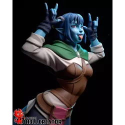 Figurine collector Jester Lavorre résine brute - diorama Critical Role Campagne 2 - boutique figurinesapeindre.fr