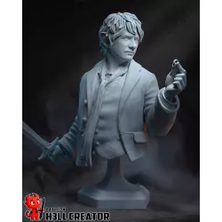 Figurine Bilbo Baggins à peindre | Le Hobbit | Résine haute définition