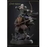 Legolas et Gimli réunis dans une scène de combat spectaculaire inspirée du Seigneur des Anneaux.