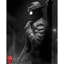 Figurine Spider-Man Noir manteau cuir chapeau fedora