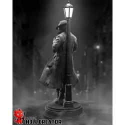 Figurine Marvel Noir années 1930 lampadaire vintage