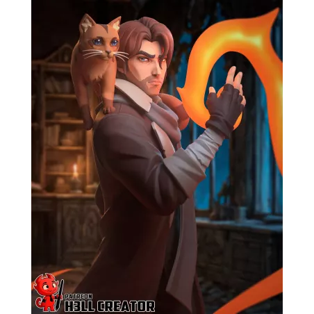 Caleb Widogast figurine à peindre détaillée