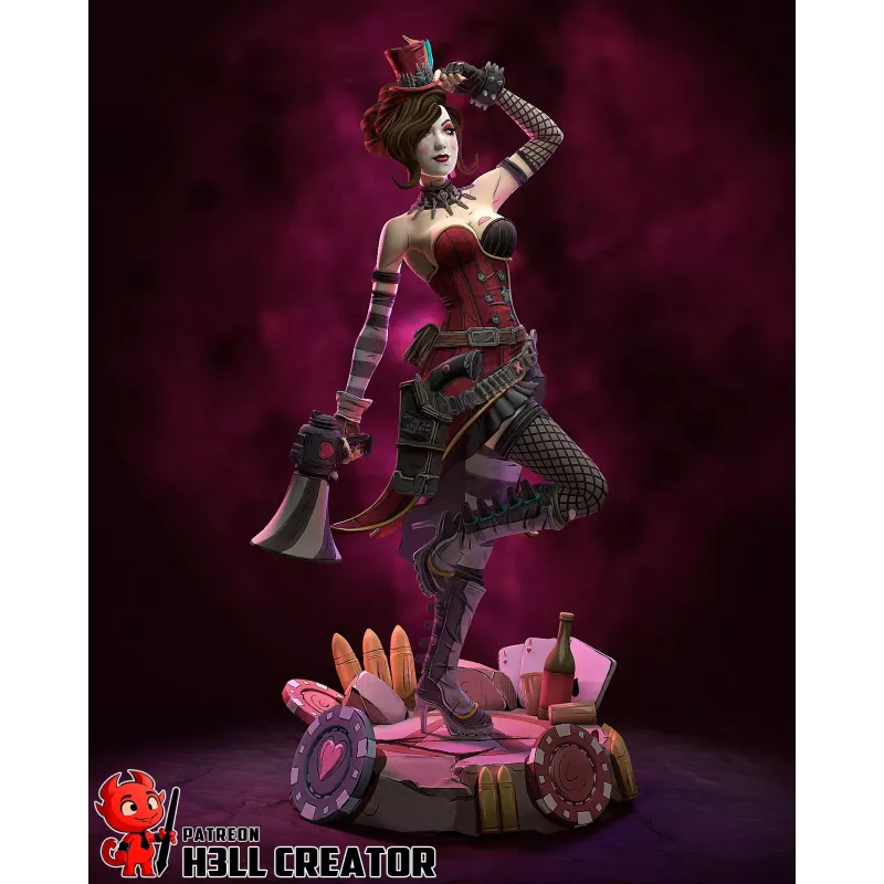 Figurine Mad Moxxi Borderlands 3D - Fan Art H3LL Creator | 1:10