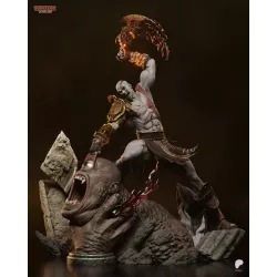 Une composition dynamique où le Fantôme de Sparte domine sa proie