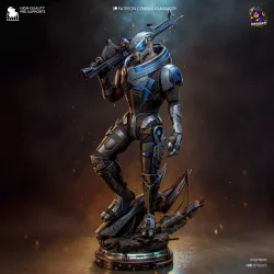 La silhouette de Garrus, entre précision tactique et aura de justicier solitaire.