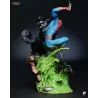 "Saut acrobatique — attaque surprise sur Venom."