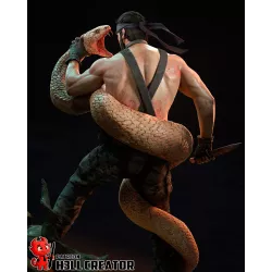 de dos Figurine Big Boss de collection au réalisme saisissant.