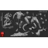 Les pièces qui forment la statue