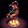 Un costume riche en contrastes pour une figurine à peindre au style unique et expressif.