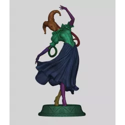 Figurine Jester Arlequin à peindre – Costume coloré et détails raffinés