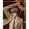 Light Yagami, le regard froid et déterminé.