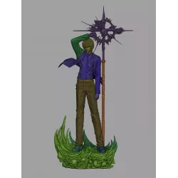 Figurine en résine à peindre, représentant Light Yagami inspiré de Death Note,  socle décoratif, finition détaillée