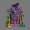 L’ensemble est conçu en résine haut de gamme, figurines et base comprises, garantissant solidité, finesse et rendu collector.