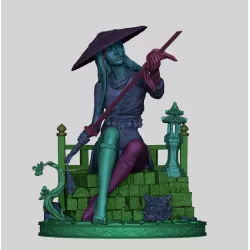 Statuette de collection en résine, à peindre