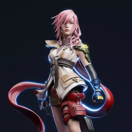 Figurine Lightning Final Fantasy XIII à peindre | Figurineàpeindre.fr