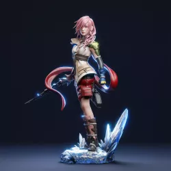 Une sculpture précise qui capture toute la force et la détermination de Lightning.