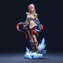 Un modèle à peindre inspiré de l’héroïne culte de Final Fantasy XIII.