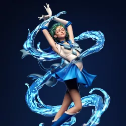 Un rendu fidèle à l’univers de Sailor Moon et à l’énergie de la gardienne de Mercure.